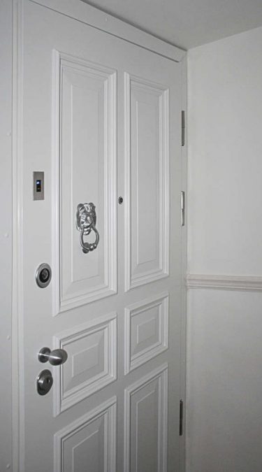 Apartment Doors with Electric Finger Scan System
