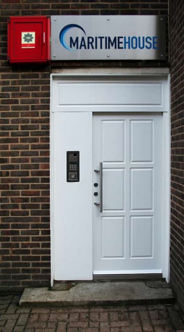 Communal Business Entrance Doors with Electric Lock