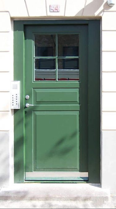 Green RAL6010 Apartment Doors