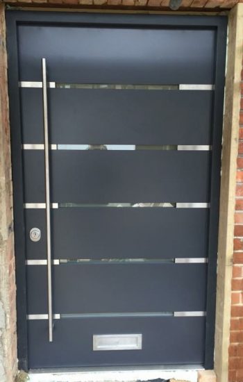 Steel Doors with Small Wide Glazing
