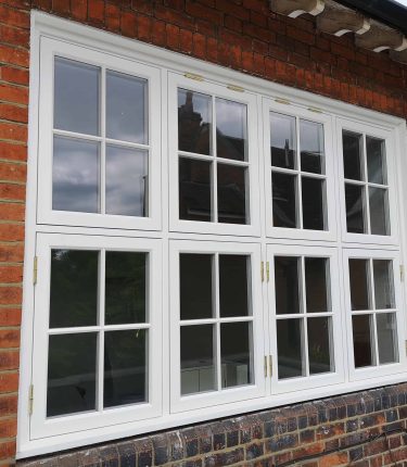 White Wooden Window Conservation Area
