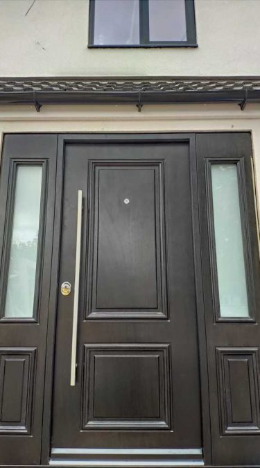 Black Wood Finish Security Doors Birmingham