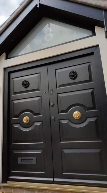 Traditional Double Security Doors with FIAMX1R Smart Lock