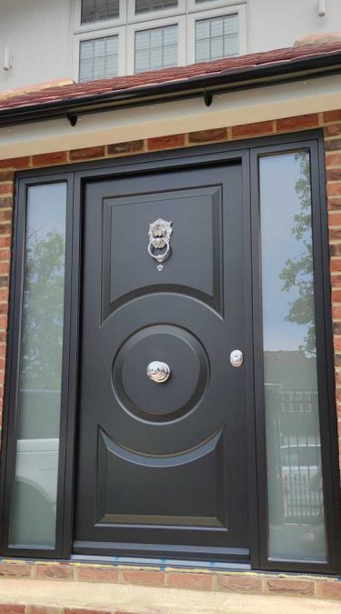 Bespoke Design Traditional Security Doors with Lion Knocker