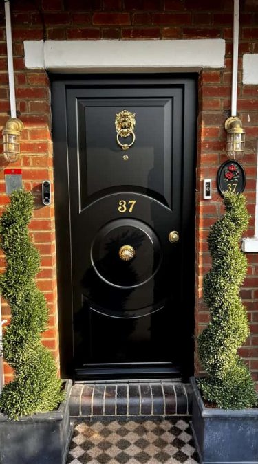 Security Doors with Brass Fittings